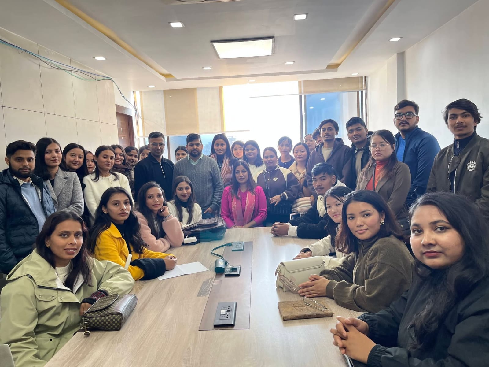 Kantipur Media Visit Group Photo
